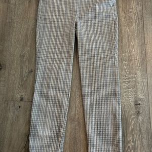 Talbots side zip Chatham plaid ankle pants
